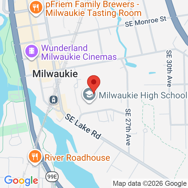 Milwaukie High School Map