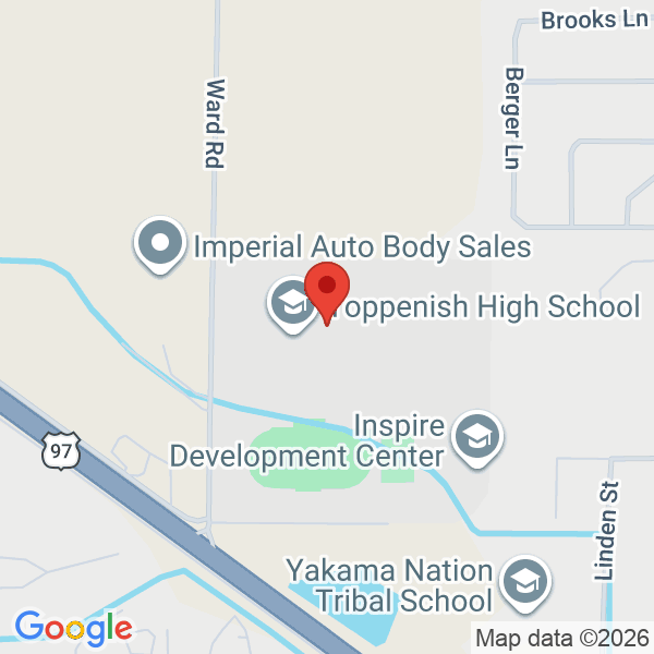 Toppenish high school Map