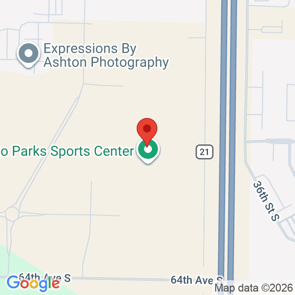 Fargo Parks Sports Center Map