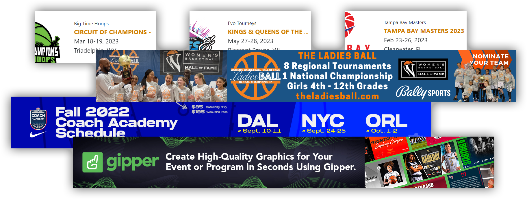 Event, Tournament, League Banner Advertising